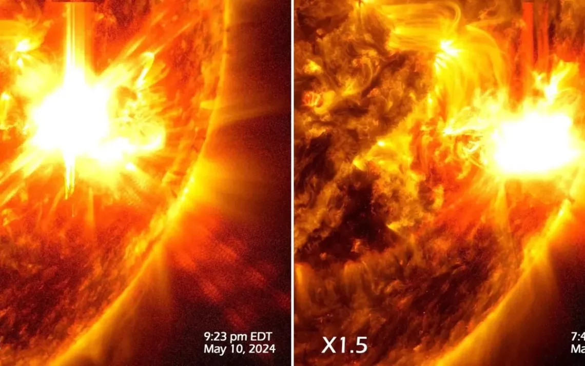 explosões solares, solares, flares;