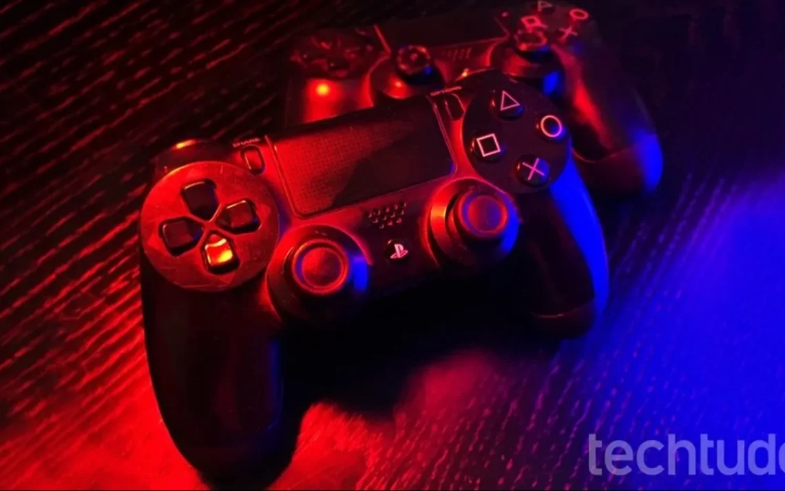 control, de PS4, joystick, DualShock 4;