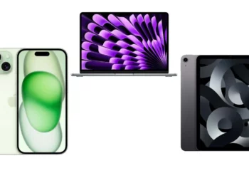 iPhone, iPad, MacBook;